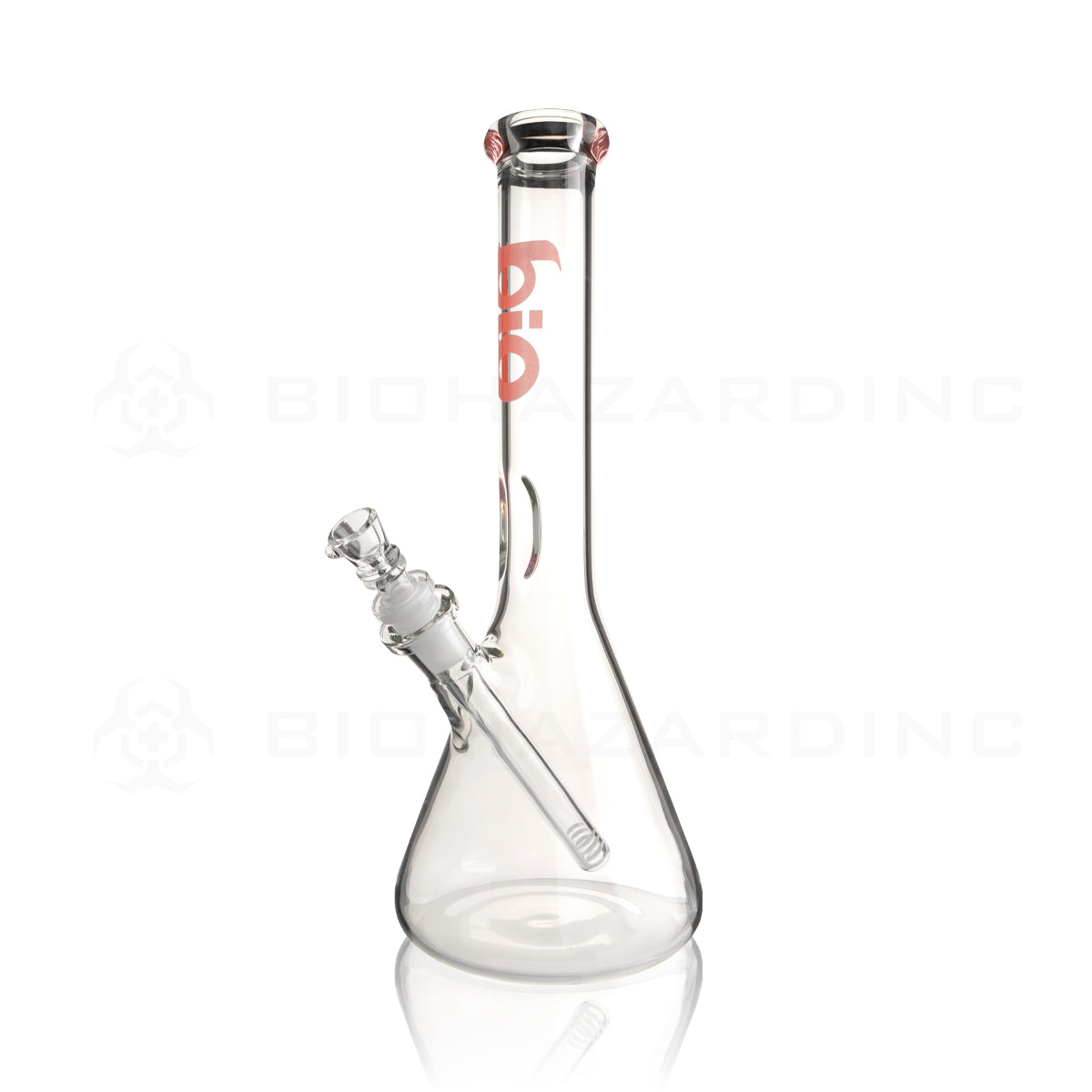BIO Glass | 12" Classic Beaker Water Pipe | 38mm x 4mm - Red