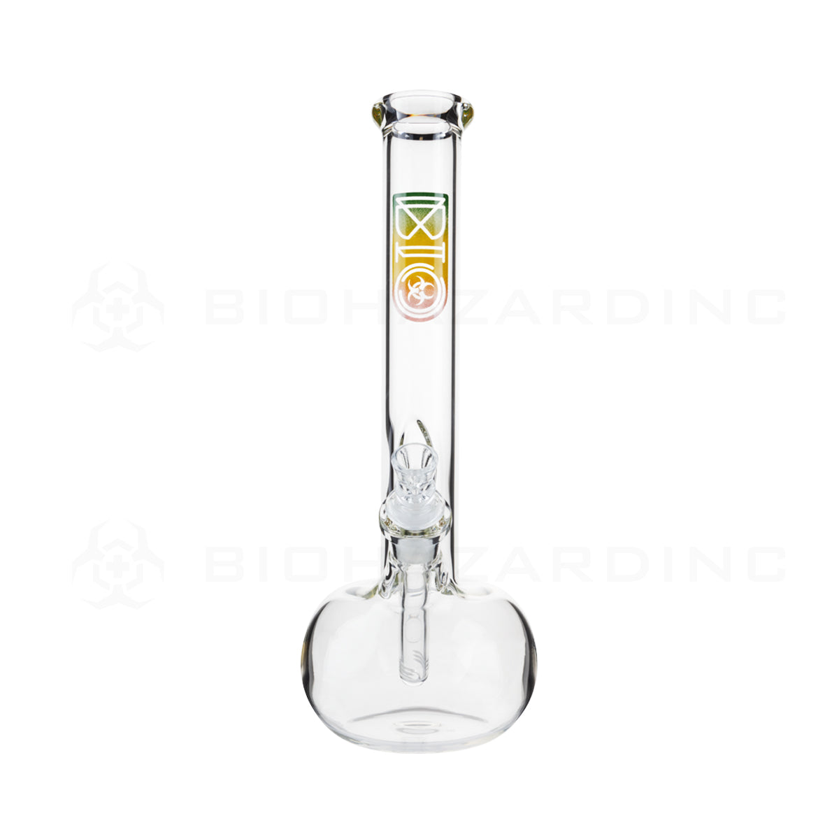 BIO Glass | 12" Classic Bubble Water Pipe | 38mm x 4mm - Rasta