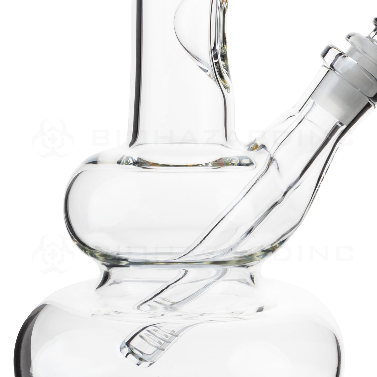 BIO Glass | 12" Classic Double Bubble Water Pipe | 38mm x 4mm - Rasta
