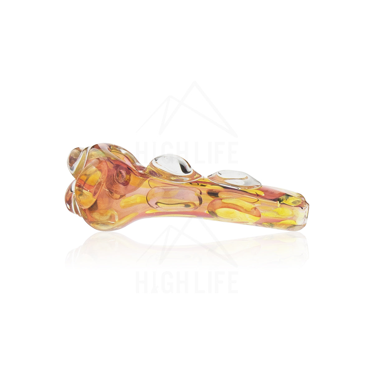 3" Gold Fumed Marble Hand Pipe