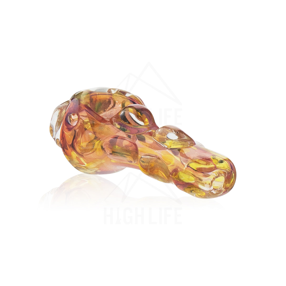 3" Gold Fumed Marble Hand Pipe