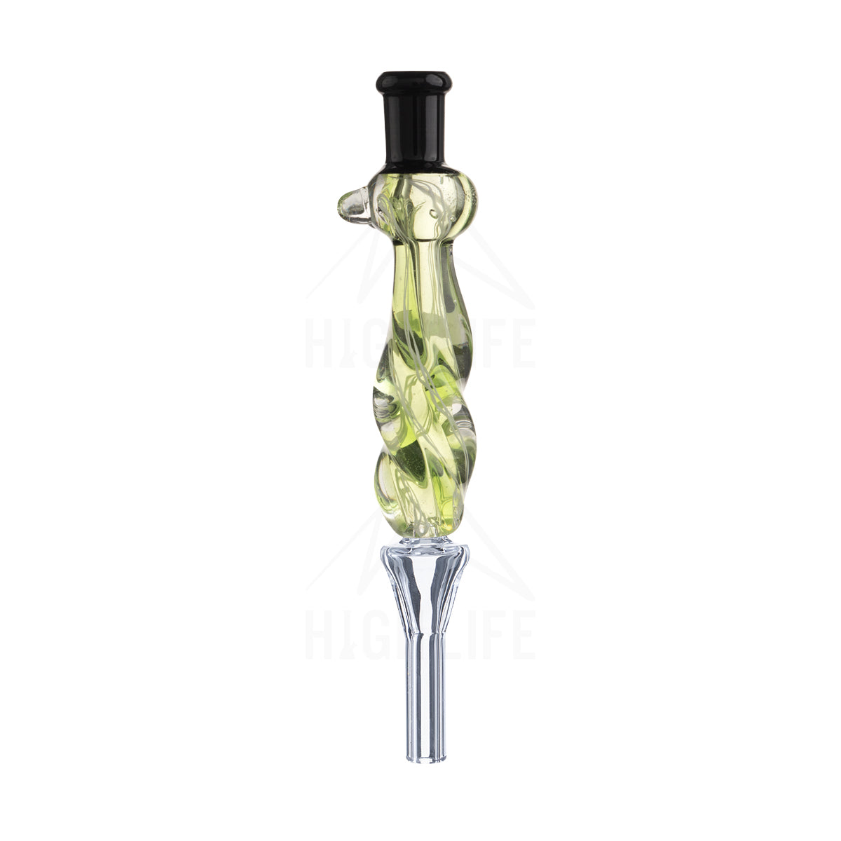 Nectar Collector w/ Quartz Tip | 10mm - Green - glass weed bong