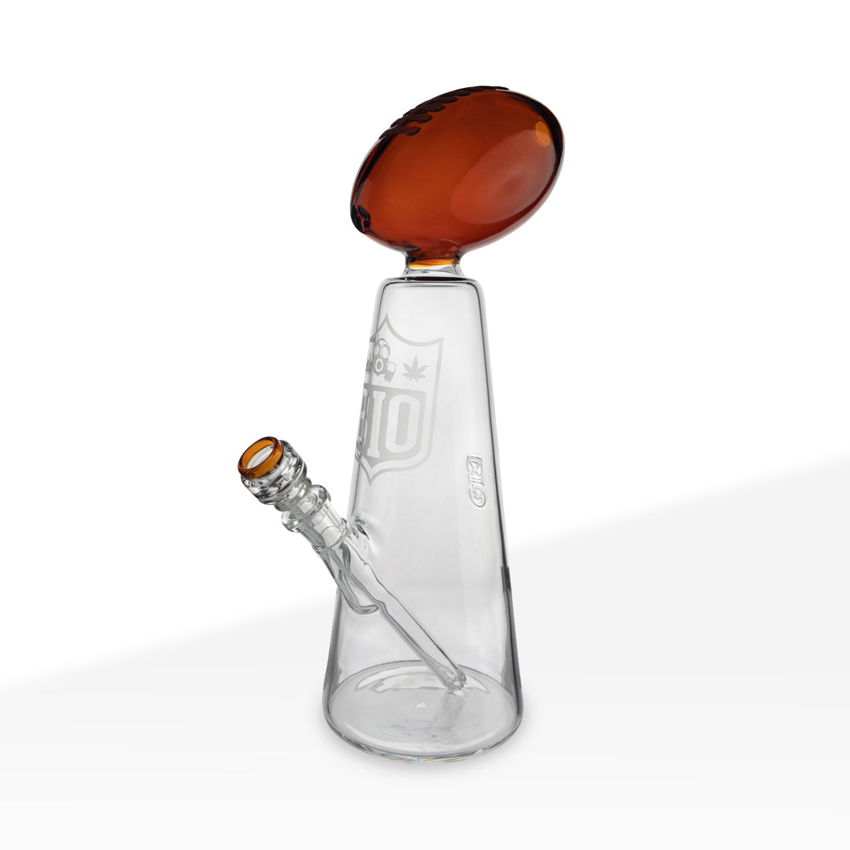 16" Bio Glass Football Trophy Bong