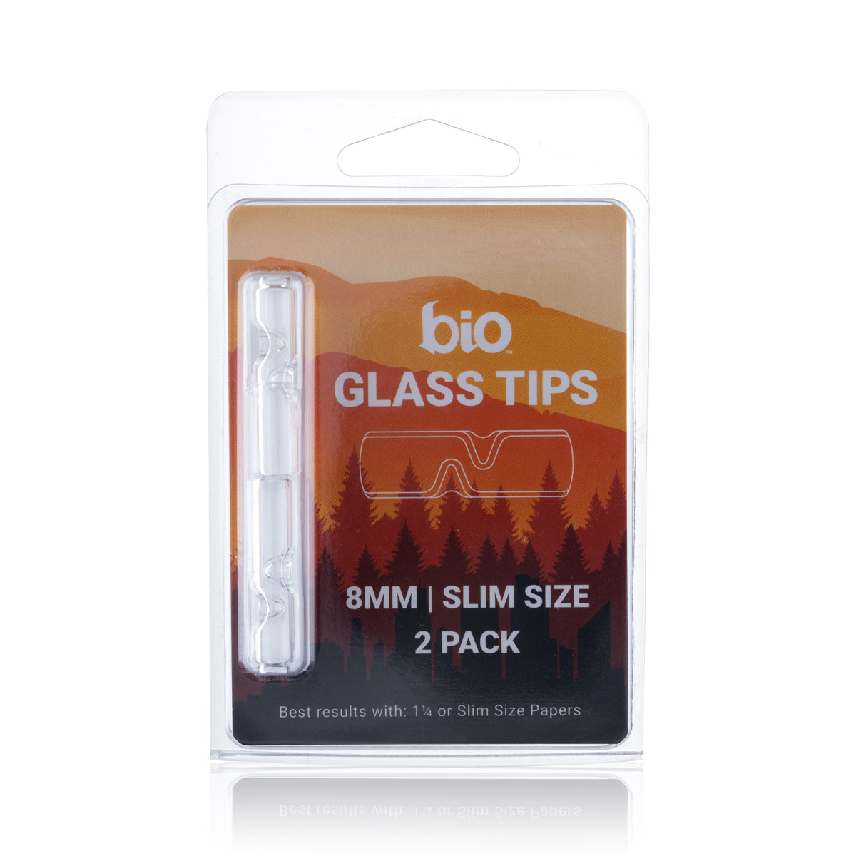 BIO Glass USA Glass Tips - 8mm The Tube - 2 Count