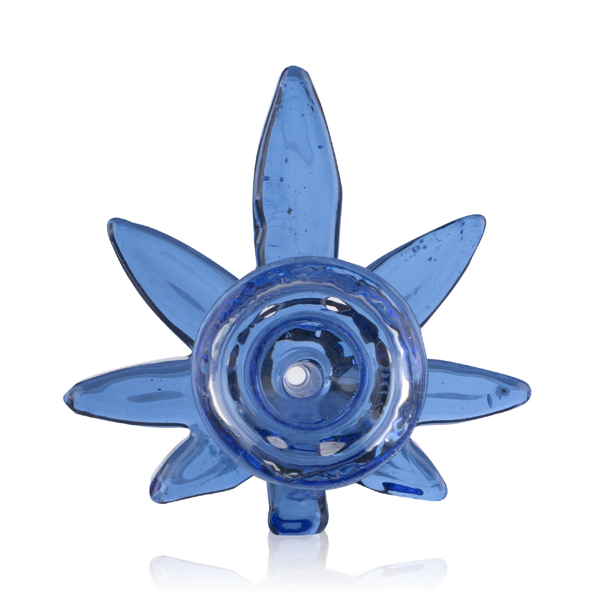 Bowl | Marijuana Leaf Bowl | 14mm - Blue