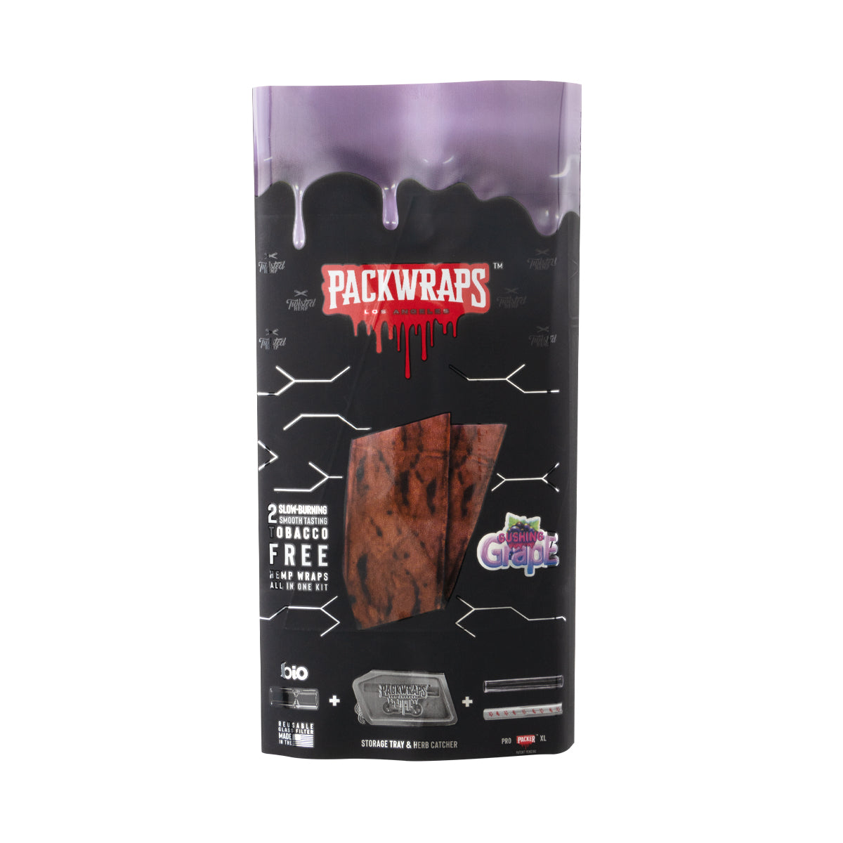 Packwraps X Twisted X Bio Wrap Kit - Gushin Grape - 10 Pack Box