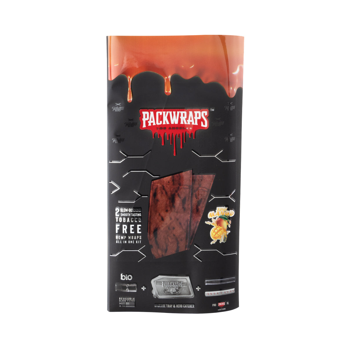 Packwraps X Twisted X Bio Wrap Kit - Juicy Mango - 10 Pack Box