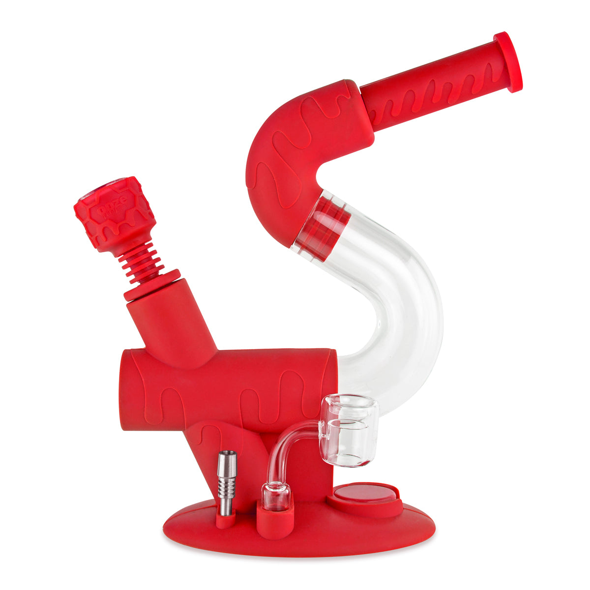 sasa ・アスペン ・ヘザー ・オーク ・ウォーターバイオレット OOZE® 4-in-1 SWERVE Hybrid Silicone Bubbler | High Life Goods