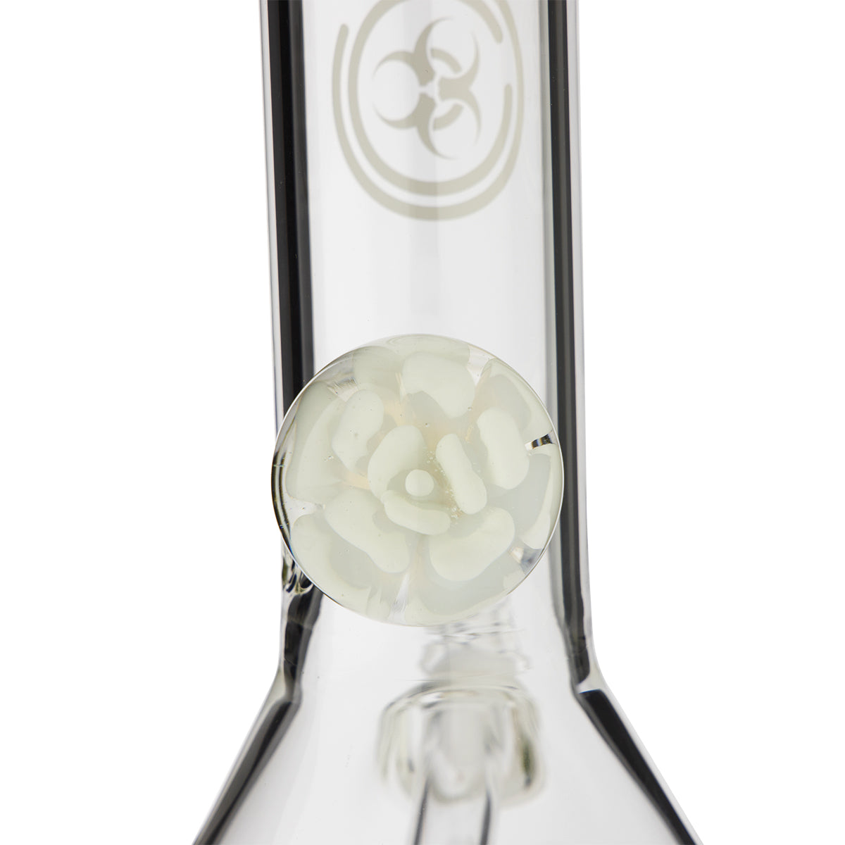 BIO Glass Flower Marble Beaker 12" Water Pipe