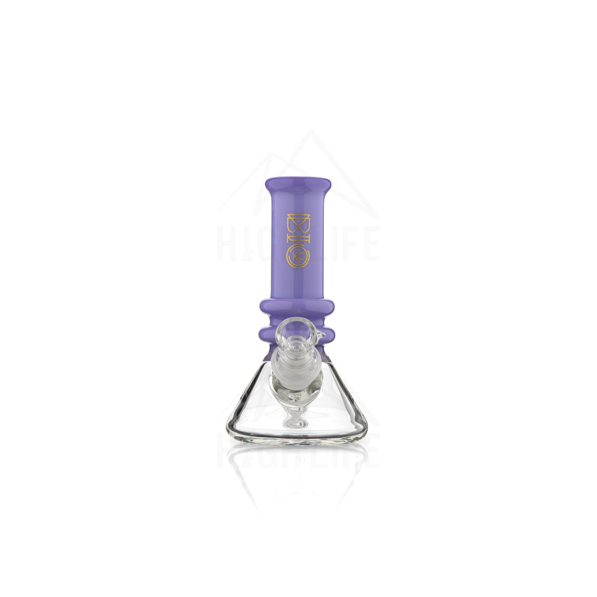 BIO Glass Heavy Beaker 6" Water Pipe with Color Trim